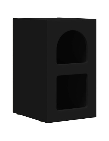 Comodino Nero 29,5 x 33,5 x 50 cm Legno multistrato