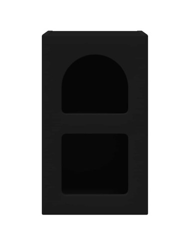 Comodino Nero 29,5 x 33,5 x 50 cm Legno multistrato