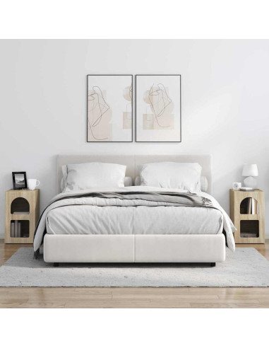 Comodino 2 pcs Rovere Sonoma 29,5 x 33,5 x 50 cm