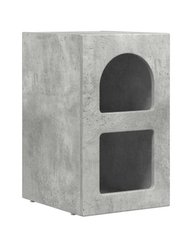Comodino Grigio cemento 29,5 x 33,5 x 50 cm Legno multistrato