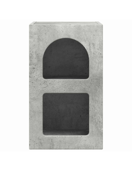 Comodino Grigio cemento 29,5 x 33,5 x 50 cm Legno multistrato