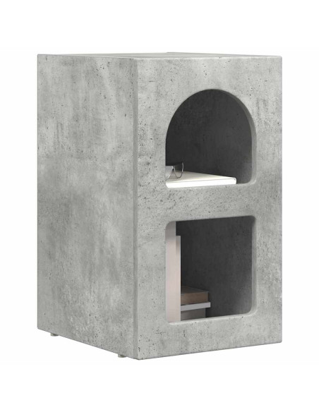 Comodino 2 pcs Grigio cemento 29,5 x 33,5 x 50 cm