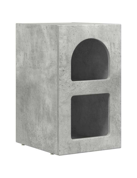 Comodino 2 pcs Grigio cemento 29,5 x 33,5 x 50 cm