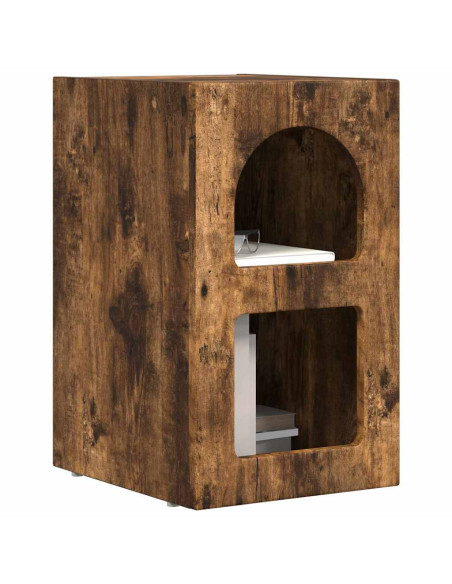 Comodino Rovere fumé 29,5 x 33,5 x 50 cm Legno multistrato