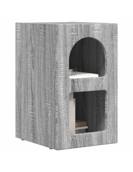 Comodino Grigio Sonoma 29,5 x 33,5 x 50 cm Legno multistrato