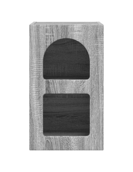 Comodino Grigio Sonoma 29,5 x 33,5 x 50 cm Legno multistrato