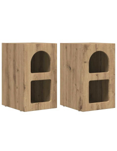 Comodino 2 pcs Rovere artigianale 29,5 x 33,5 x 50 cm 2
