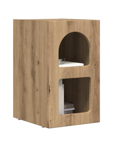 Comodino 2 pcs Rovere artigianale 29,5 x 33,5 x 50 cm