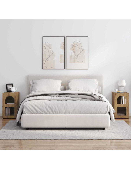 Comodino 2 pcs Rovere artigianale 29,5 x 33,5 x 50 cm