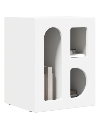 Comodino Bianco 40 x 35 x 50 cm Legno multistrato