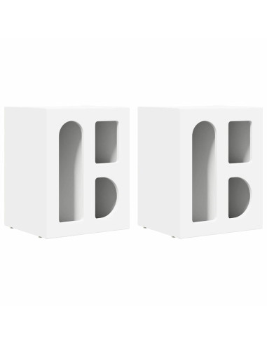 Comodino 2 pcs Bianco 40 x 35 x 50 cm Legno multistrato
