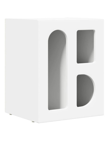 Comodino 2 pcs Bianco 40 x 35 x 50 cm Legno multistrato