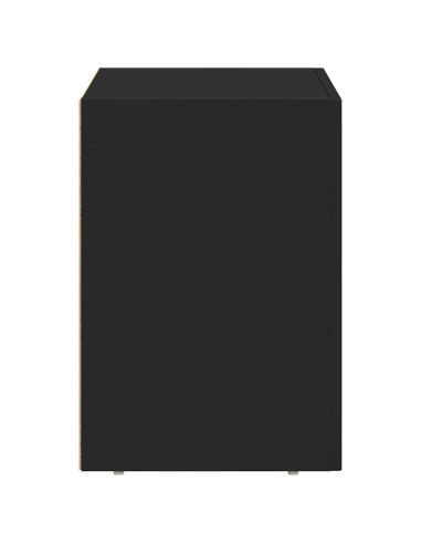 Comodino Nero 40 x 35 x 50 cm Legno multistrato