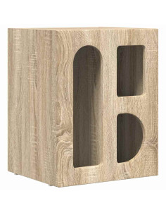 Comodino Rovere Sonoma 40 x 35 x 50 cm Legno multistrato 2