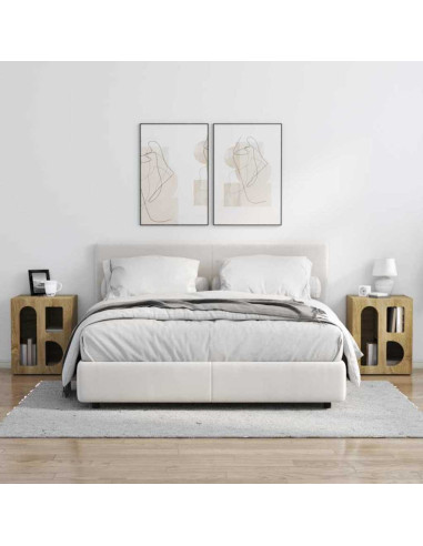 Comodino 2 pcs Rovere Sonoma 40 x 35 x 50 cm Legno multistrato