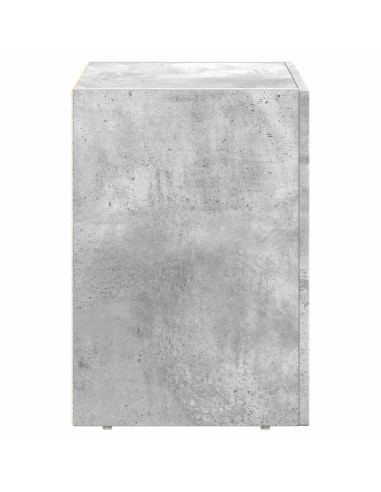 Comodino Grigio cemento 40 x 35 x 50 cm Legno multistrato