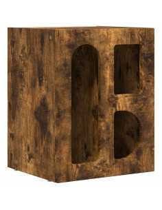 Comodino Rovere fumé 40 x 35 x 50 cm Legno multistrato 2