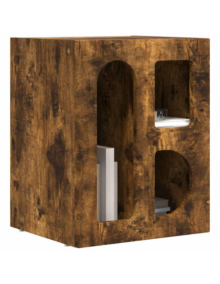 Comodino Rovere fumé 40 x 35 x 50 cm Legno multistrato