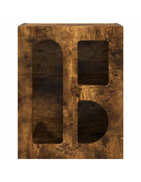 Comodino Rovere fumé 40 x 35 x 50 cm Legno multistrato