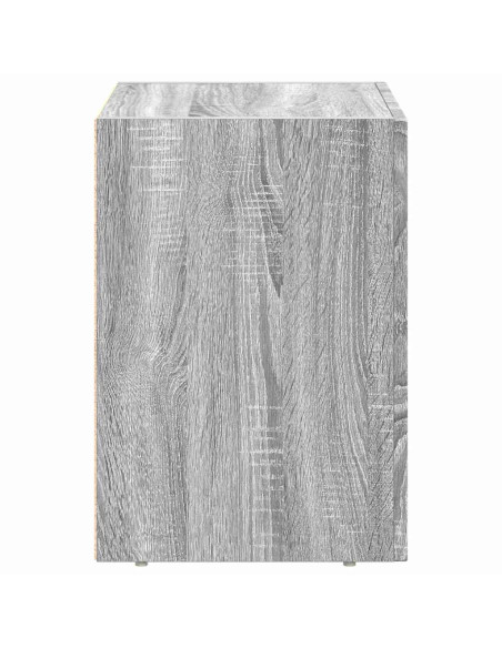 Comodino Grigio Sonoma 40 x 35 x 50 cm Legno multistrato