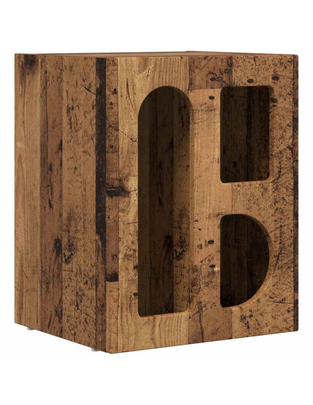 Comodino Legno vecchio 40 x 35 x 50 cm Legno multistrato