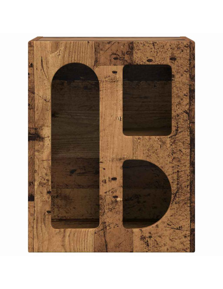 Comodino Legno vecchio 40 x 35 x 50 cm Legno multistrato