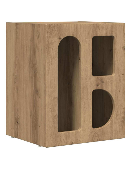 Comodino Rovere artigianale 40 x 35 x 50 cm Legno multistrato