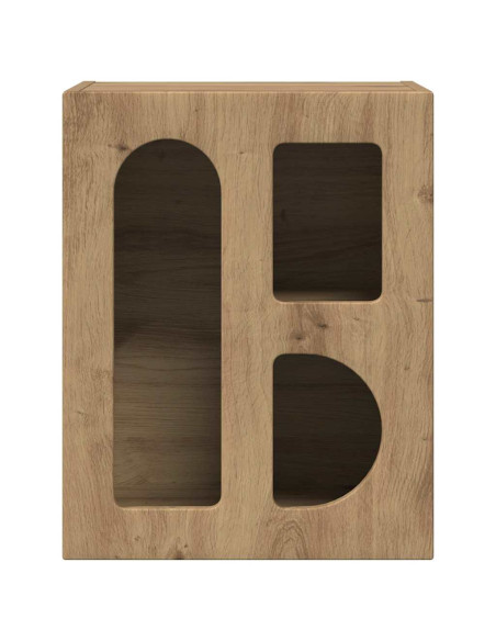 Comodino Rovere artigianale 40 x 35 x 50 cm Legno multistrato