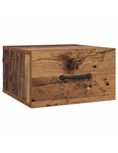 Armadio da Notte con cassetto Legno vecchio 35 x 35 x 20 cm 2