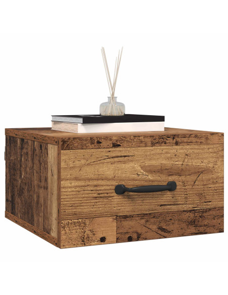 Armadio da Notte con cassetto Legno vecchio 35 x 35 x 20 cm