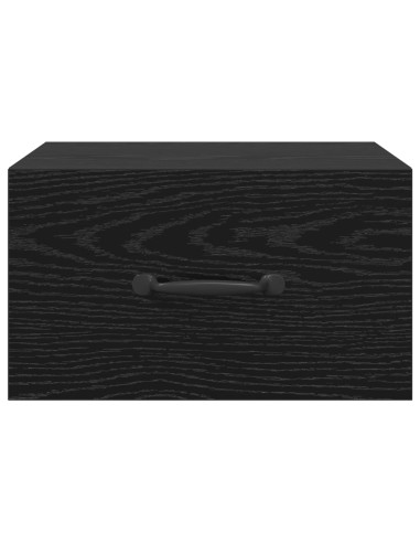 Armadio da Notte Rovere Nero 35 x 35 x 20 cm Legno multistrato