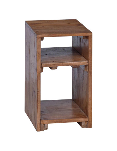 Tavolo Accent 3 pcs Marrone Legno di Mogano Massello