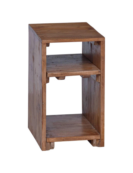 Tavolo Accent 3 pcs Marrone Legno di Mogano Massello