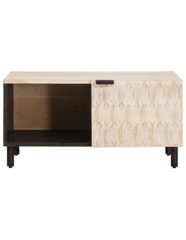 Tavolino da salotto Bianco 80 x 50 x 40 cm