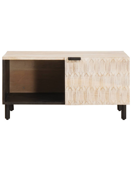 Tavolino da salotto Bianco 80 x 50 x 40 cm