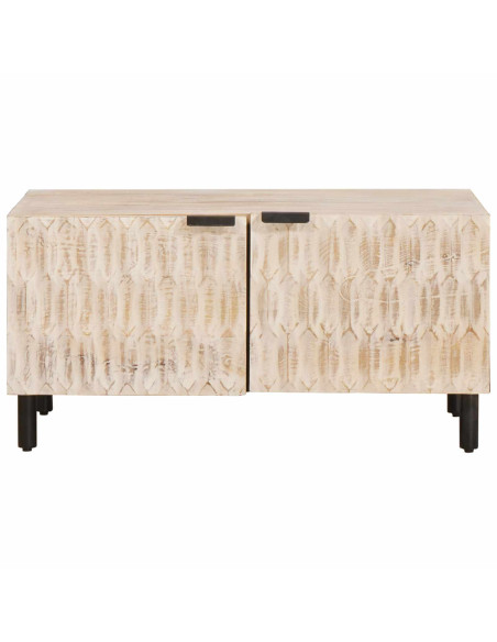 Tavolino da salotto Bianco 80 x 50 x 40 cm