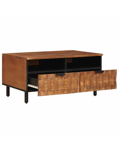 Tavolino da salotto con cassetto Marrone 80 x 54 x 40 cm