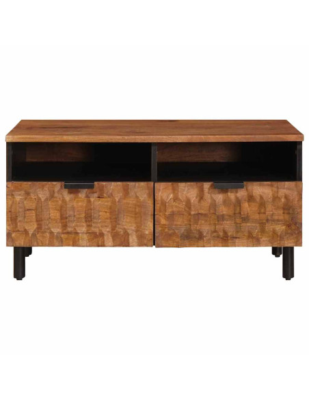 Tavolino da salotto con cassetto Marrone 80 x 54 x 40 cm