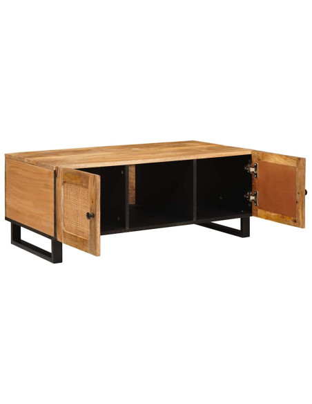 Tavolino da salotto Rovere artigianale 100 x 54 x 40 cm