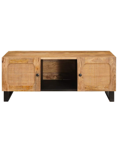 Tavolino da salotto Rovere artigianale 100 x 54 x 40 cm