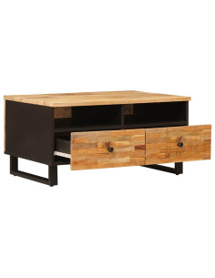 Tavolino da salotto con cassetto Marrone 80 x 54 x 40 cm 2