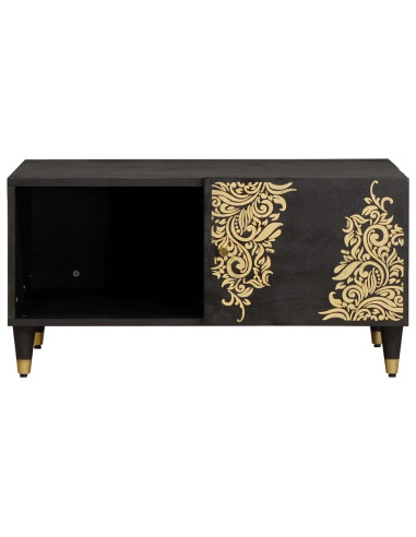 Tavolino da salotto Nero 80 x 50 x 40 cm