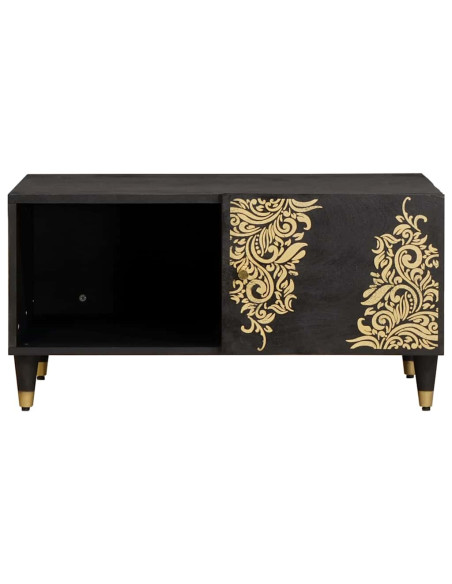 Tavolino da salotto Nero 80 x 50 x 40 cm