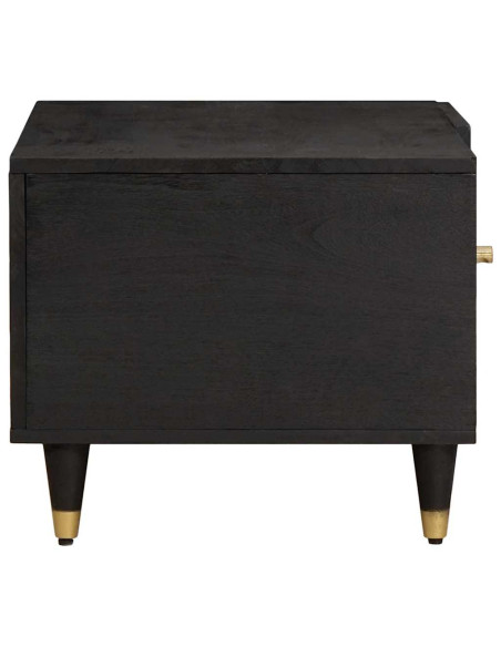 Tavolino da salotto Nero 80 x 50 x 40 cm