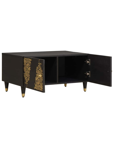 Tavolino da salotto Nero 80 x 50 x 40 cm