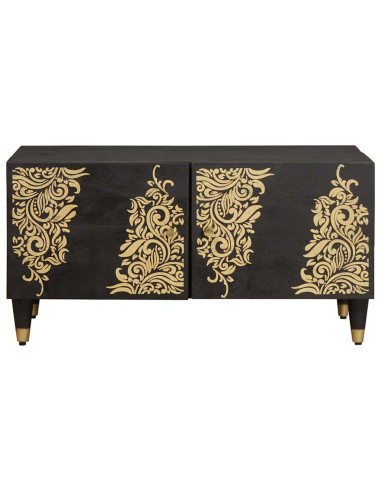 Tavolino da salotto Nero 80 x 50 x 40 cm