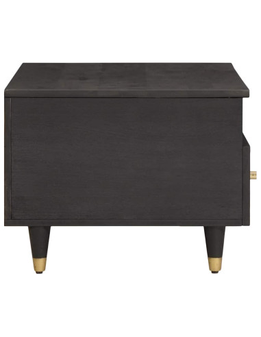 Tavolino da salotto con cassetto Nero 80 x 54 x 40 cm