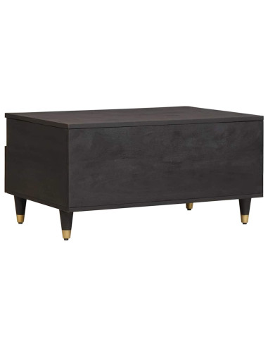 Tavolino da salotto con cassetto Nero 80 x 54 x 40 cm