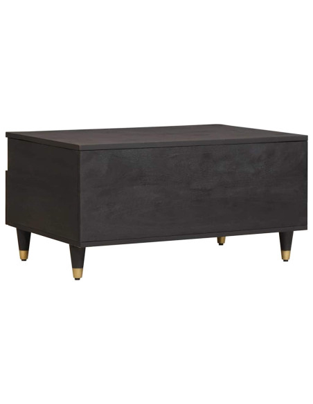 Tavolino da salotto con cassetto Nero 80 x 54 x 40 cm