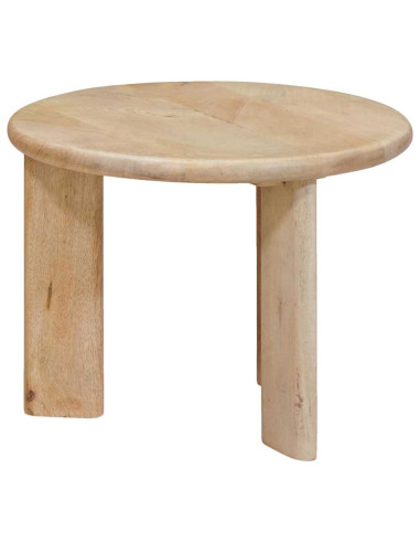 Tavoli da Caffè Nido 2 pcs Nero Legno di mango massello